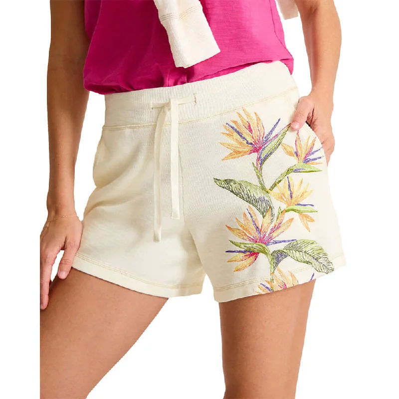 Massive Deals Tommy Bahama 5-Inch Women's Tobago Across Paradise Shorts - Coconut